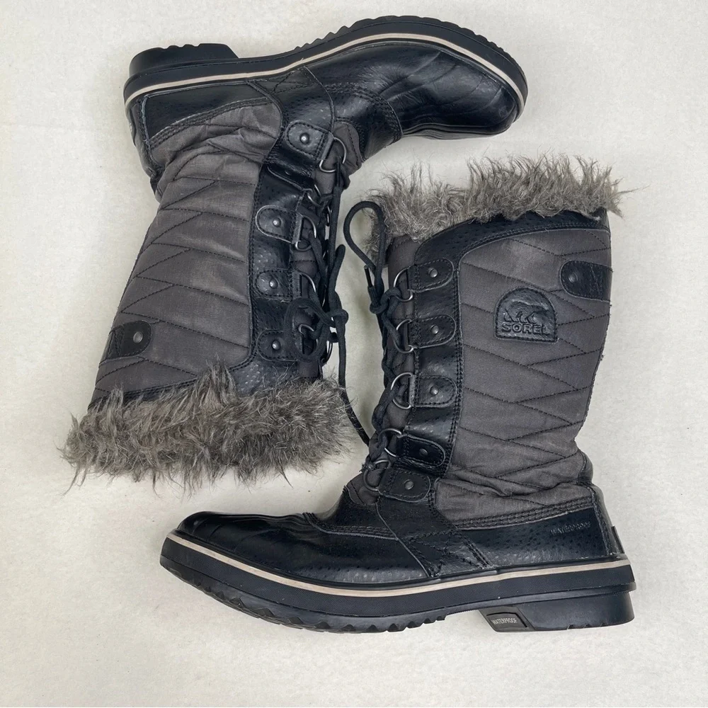 Sorel Tofino II Waterproof Boots Black Stone Size 10.5